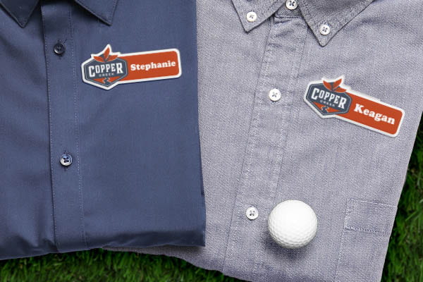 Spice up your business apparel with badges